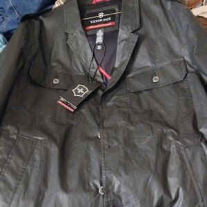 Victorinox Men's Black Military Field Jacket